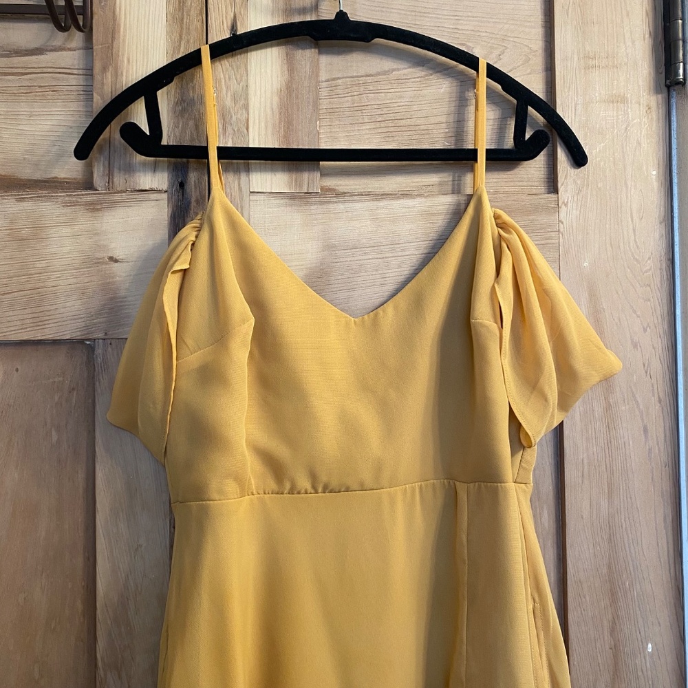 Birdy Grey Devin Convertible Bridesmaid Dress - Marigold - M - Picture 3 of 5